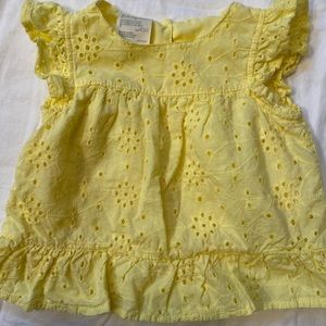 Baby eyelet top